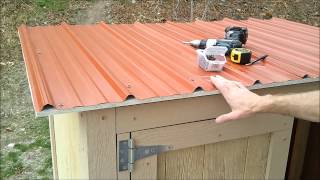 Installing Metal Roof On Shed