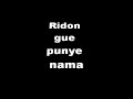 SI RIDON BENYAMIN S SI RIDON BENYAMIN S