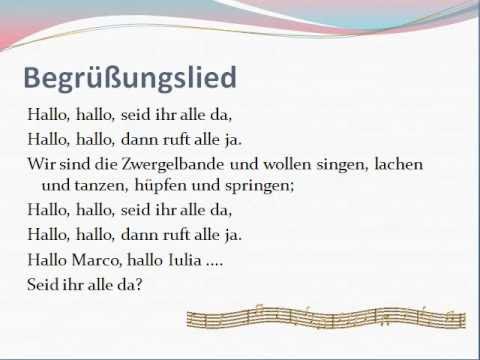 Krabbelgruppe Lieder - Begrüßungslied - YouTube