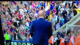 Holloway dancing after Crystal Palace beat Sunderland.