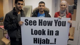 STRANGERS TRYING THE HIJAB!