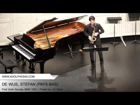 Dinant 2014 - DE WIJS, Stefan (First Violin Sonata, BWV 1001 - Presto by J.S. Bach)