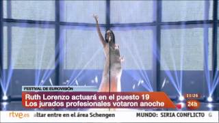 Eurovision Song Contest 2014 - Jury rehearsal - Spain - Ruth Lorenzo - Dancing in the rain