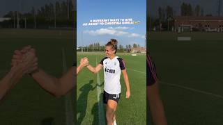 Adonias challenges Cristiana Girelli 😏?#soccerskills