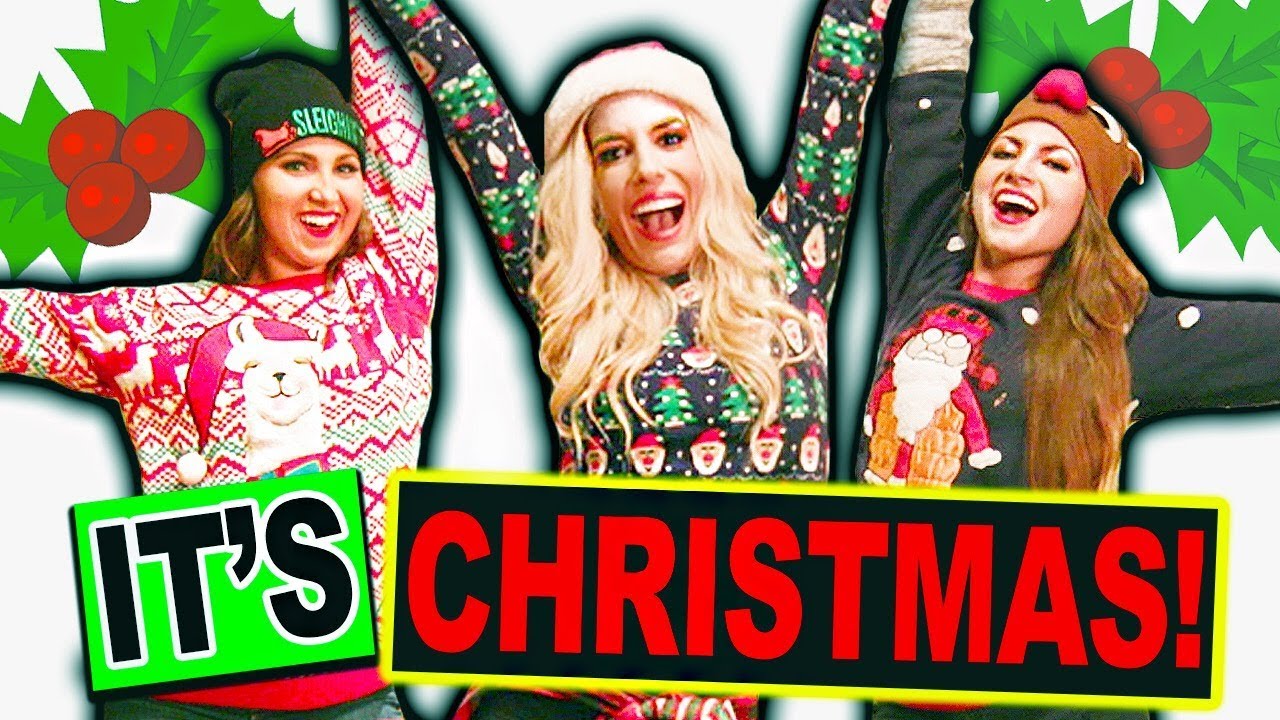 Rebecca zamolo ugly christmas sweater lyric video.