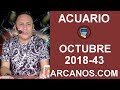 Video Horscopo Semanal ACUARIO  del 21 al 27 Octubre 2018 (Semana 2018-43) (Lectura del Tarot)