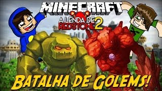 Minecraft: - A Lenda de Redstone 2 - Batalha de Golems! #4