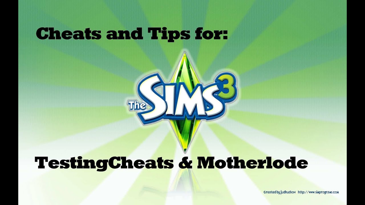 The Sims 3 |Testing Cheats and Motherlode| - YouTube