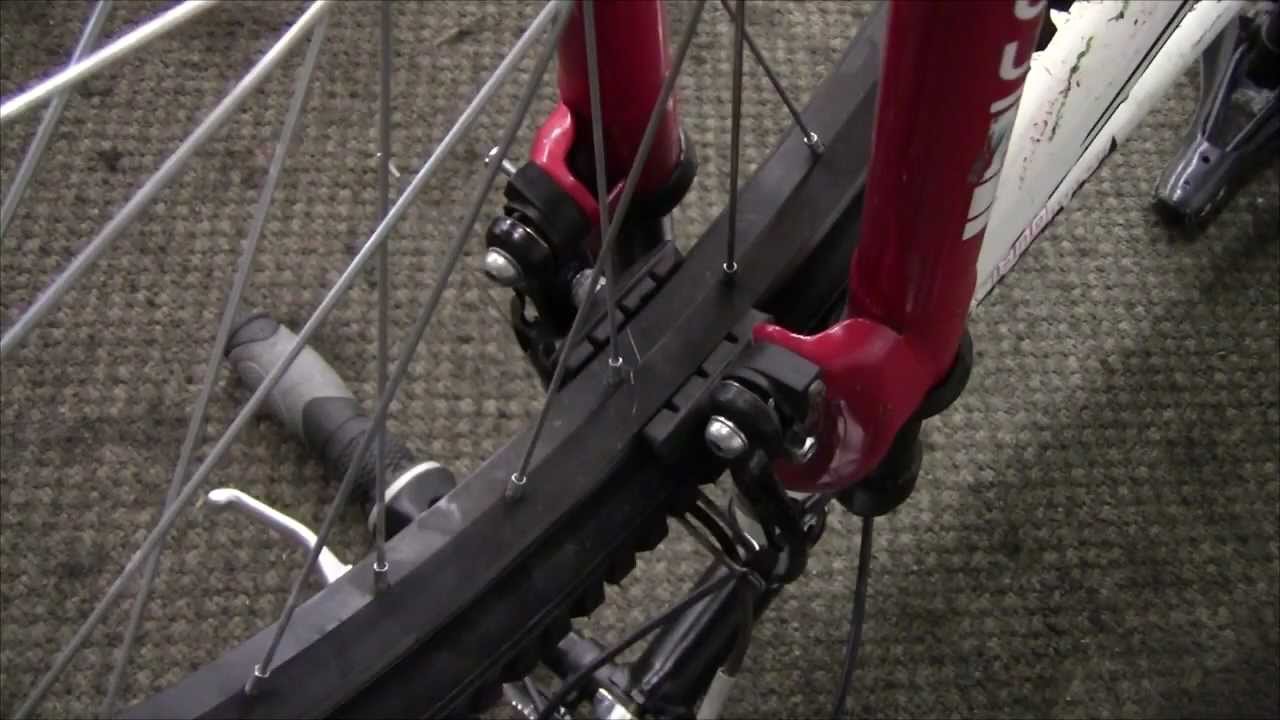 how to straighten a bent bicycle wheel
