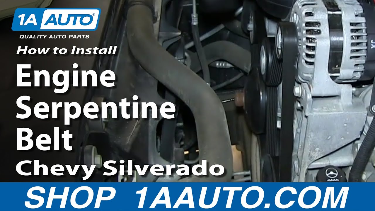 How To Install Replace Change Engine Serpentine Belt 200713 Chevy