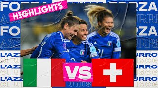 Highlights: Italia-Svizzera 3-0 | Femminile | UEFA Women’s Nations League