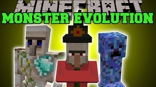 Minecraft: MONSTER EVOLUTION (MOBS WITH INSANE ATTACKS!) Mod Showcase