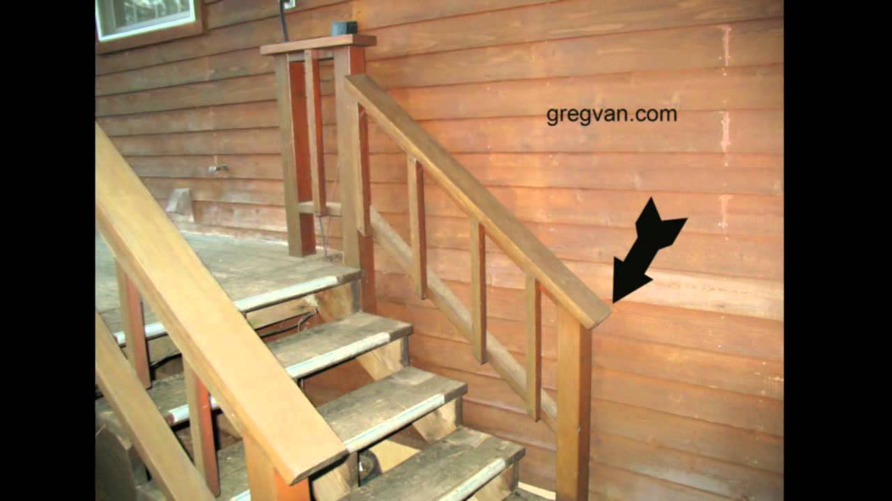 Watch This Video Before Building A Deck Stairway Handrail - YouTube