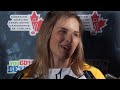 2012 Scotties Tournament of Hearts Draw 2 Media Scrum