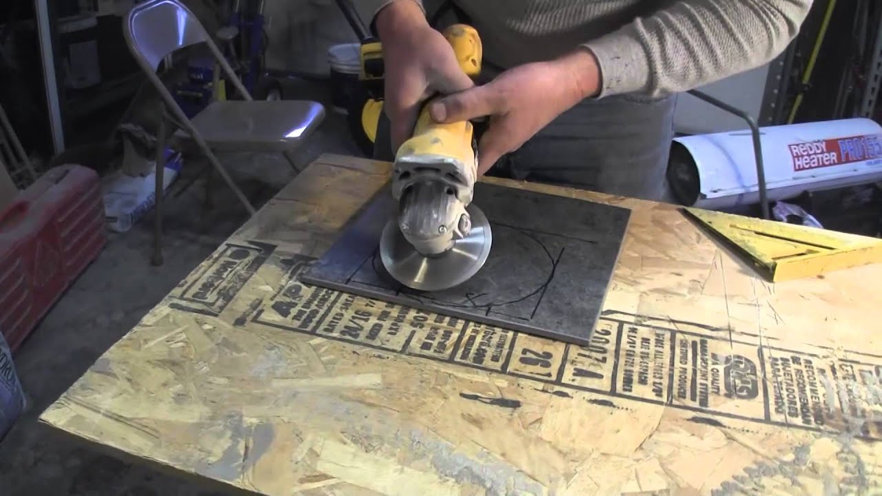 How to Cut Porcelain Tile-using an angle grinder - YouTube