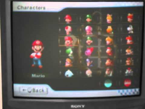 mario kart wii all characters