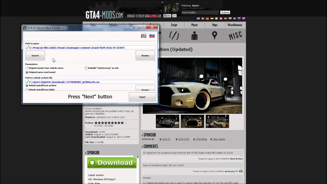 How to install gta 4 mods ( pc ) - YouTube