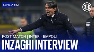 INTER 0-1 EMPOLI | INZAGHI INTERVIEW 🎙️⚫🔵?🔵