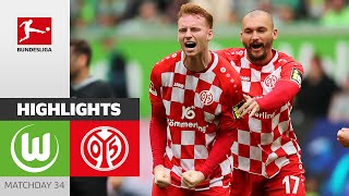 Mainz Save Themselves! | VfL Wolfsburg — 1. FSV Mainz 05 1-3 | Highlights | Matchday 34 – Bundesliga