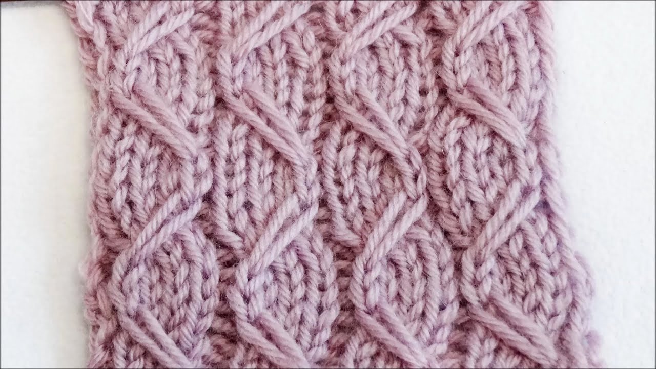 Strickmuster mit Zugmaschen - Knitting Pattern with Slipped Stitches - Ranken...