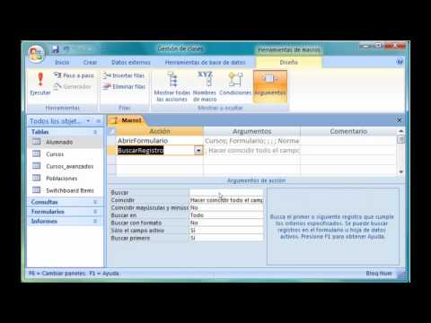 EJERCICIO MACRO ACCESS ejercicio macro access: