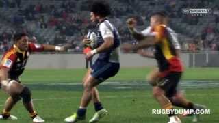 Bundee Aki high shot on Rene Ranger