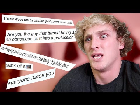 LOGAN PAUL REACTS TO MEAN COMMENTS **brutal**