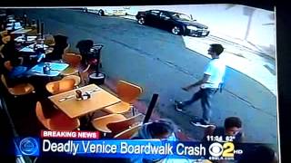 SEE MAN DRIVE ONTO VENICE BEACH BOARDWALK KILLING 1  & INJURING DOZENS 8/3/13 Los Angeles