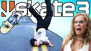 COMO ACIDENTES DE SKATE ACONTECEM - Skate 3 Momentos Engraçados