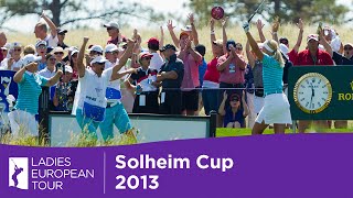 Anna Nordqvists HOLE IN ONE! - Solheim Cup 2013 | First ever Hole in One