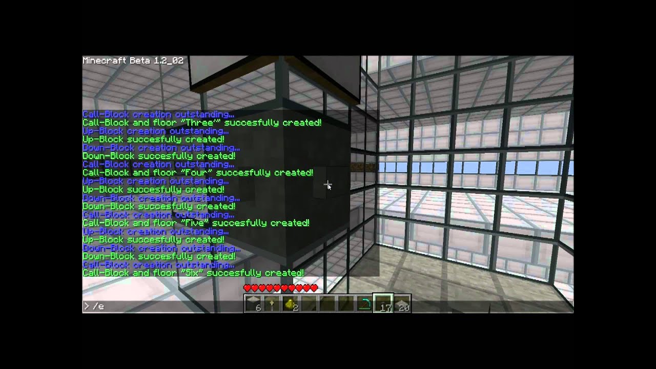 Minecraft Bukkit Elevator (Multi-floor) - YouTube