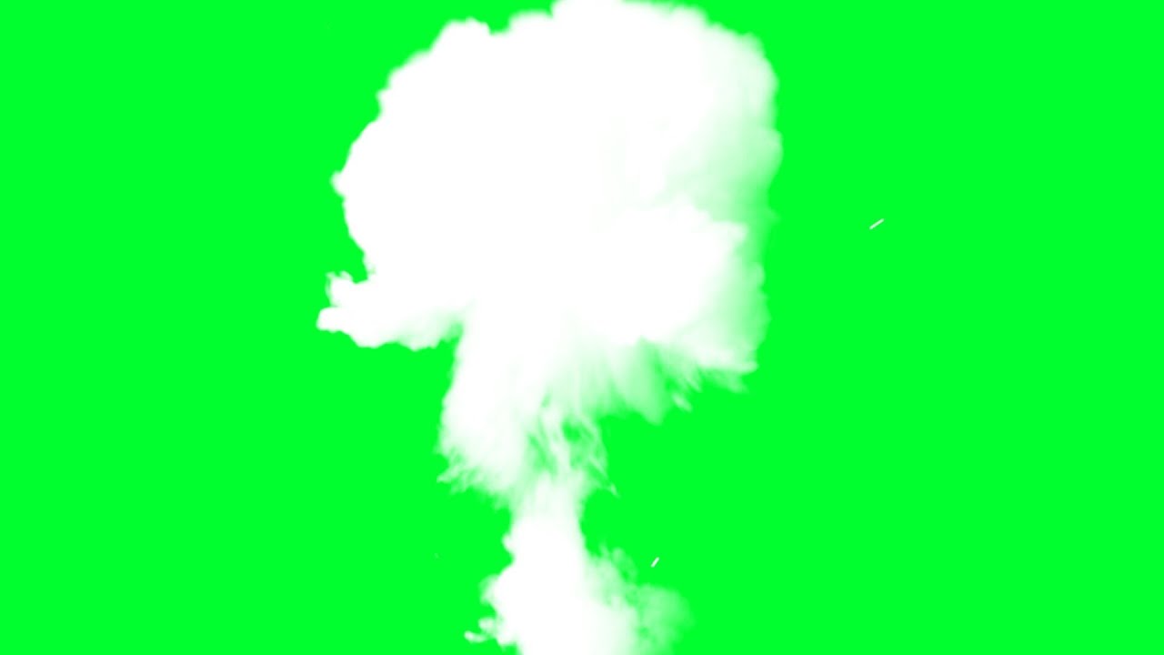 smoke explosion smoke cloud - green screen effects - YouTube