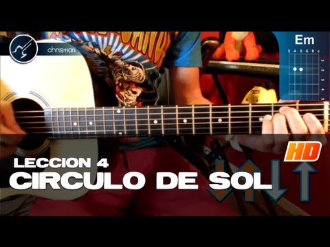 "Circulo de Sol" en Guitarra Acústica LECCIÓN 4 (HD) Tutorial