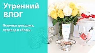 Утренний влог: переезд, сборы и покупки украшений для дома