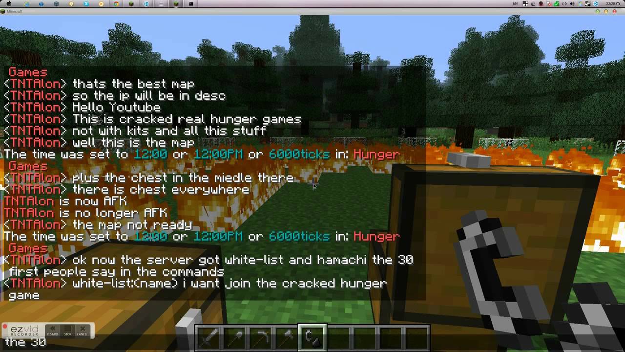 MineCraft Hunger Games server cracked 1.3.1/1.3.2 - YouTube