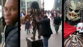 Malicious attack on 'Predator' cosplay entertainer in Birmingham