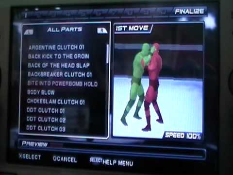 wwe s v r 2011 cheats psp