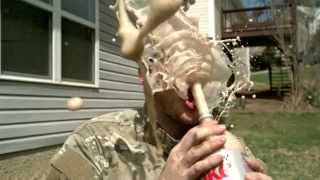 Diet Coke and Mentos Experiment/Challenge in Slow Motion