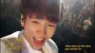 130818 INFINITE One Great Step in Hong Kong - Video taken by Woo Hyun with GALAXY S4