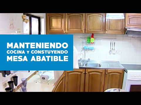 ¿Cómo mantener la cocina y construir una mesa abatible? - YouTube