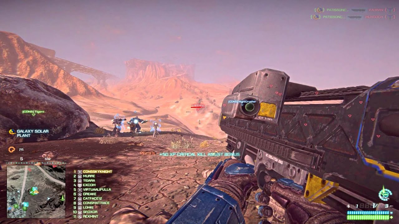 Planetside 2 AF-22 Crow - lock on rocket launcher - YouTube