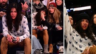 Michelle Rodriguez Scores A Super Model at the Knicks Game!