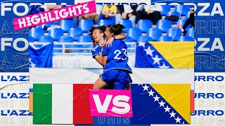 Highlights: Italia-Bosnia Erzegovina 3-0 | Under 19 Femminile | Qualificazioni Europeo 2023