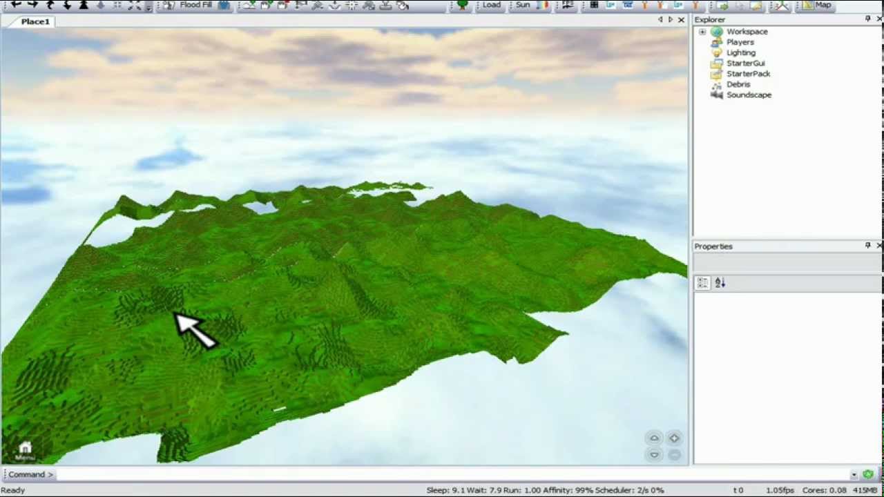 How To Use The Terrain Generator In ROBLOX Studio - YouTube