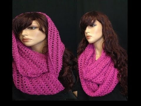 How to Crochet a Round Infinity Scarf Pattern #8 ?by ThePatterfamily ...
