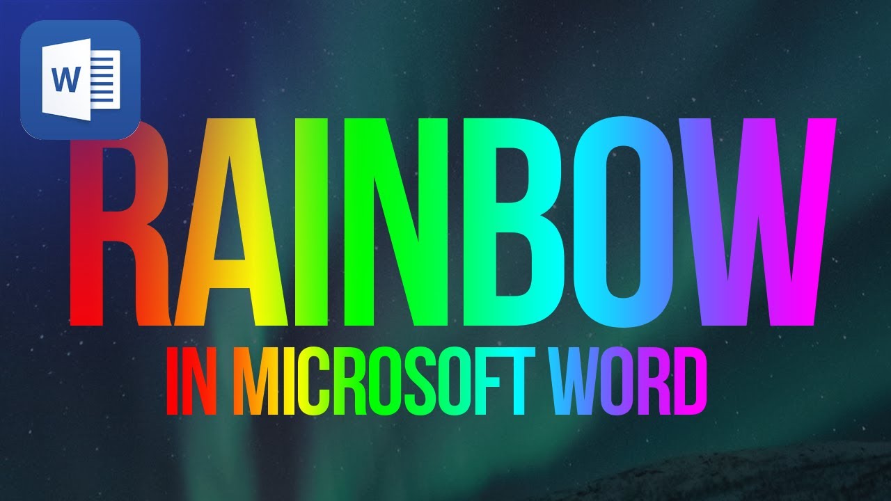 rainbow font in word 2008 for mac
