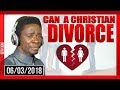 can a christian divorce by evangelist 