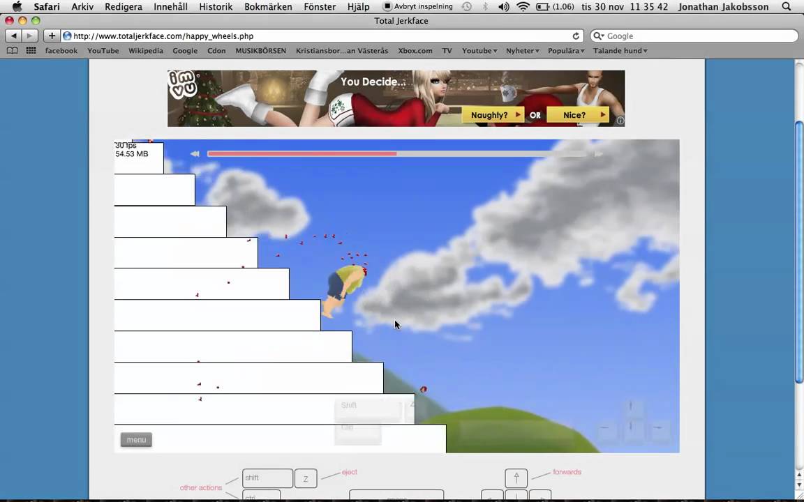 happy wheels total jerkface