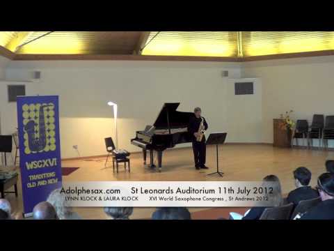 WSCXVI LYNN KLOCK & LAURA KLOCK   Prelude for Saxophone Alone by Emmanuel Rubin