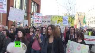 Крупнейший в истории Британии митинг против фрекинга прошел в Манчестере